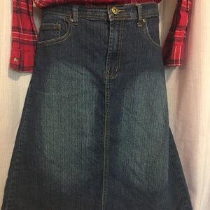 out jeans jean skirt